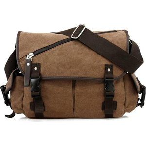 NEW Crossbody Military Laptop Leather Bag